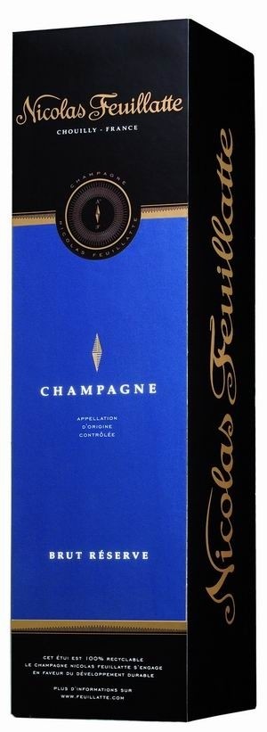 Geschenkpackung für Champagner Nicolas Feuillatte Brut Reserve
