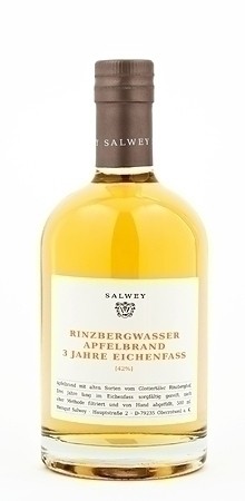 Weingut Salwey Rinzbergwasser Apfelbrand 3 Jahre gereift